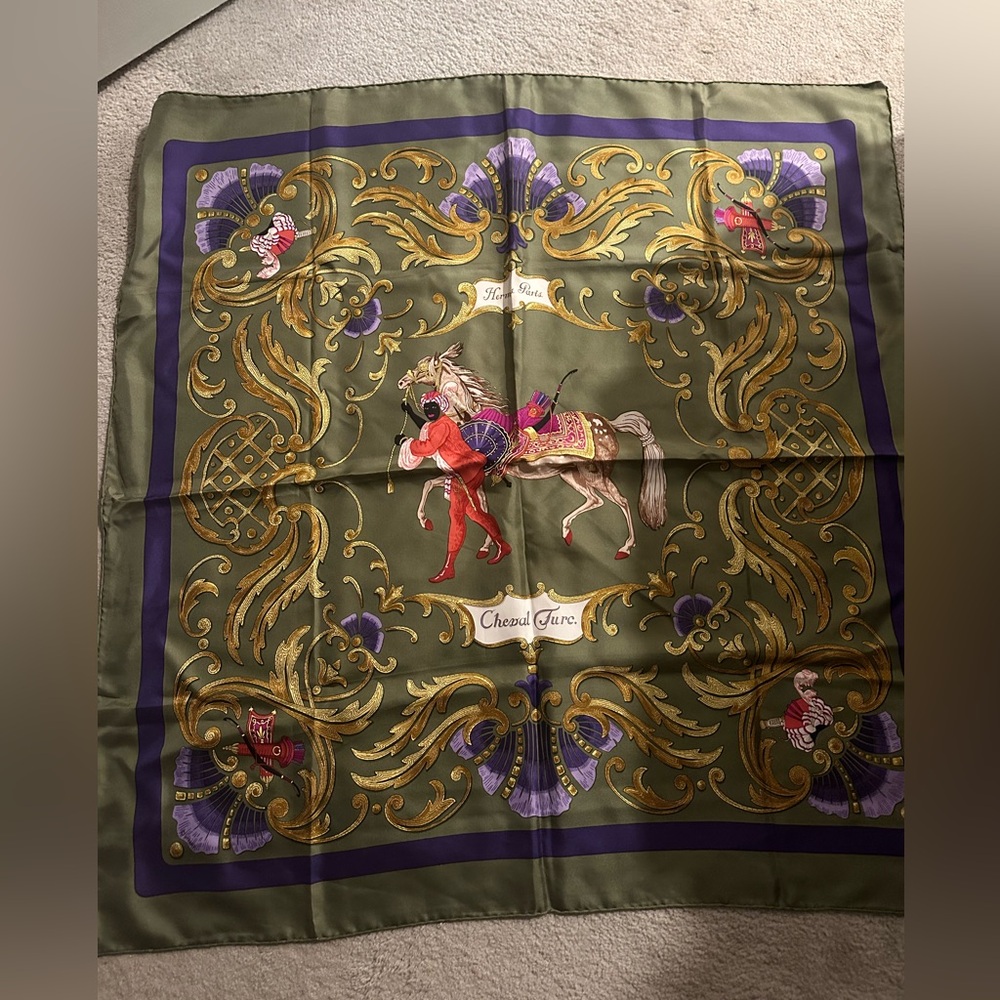 Hermes scarf EUC